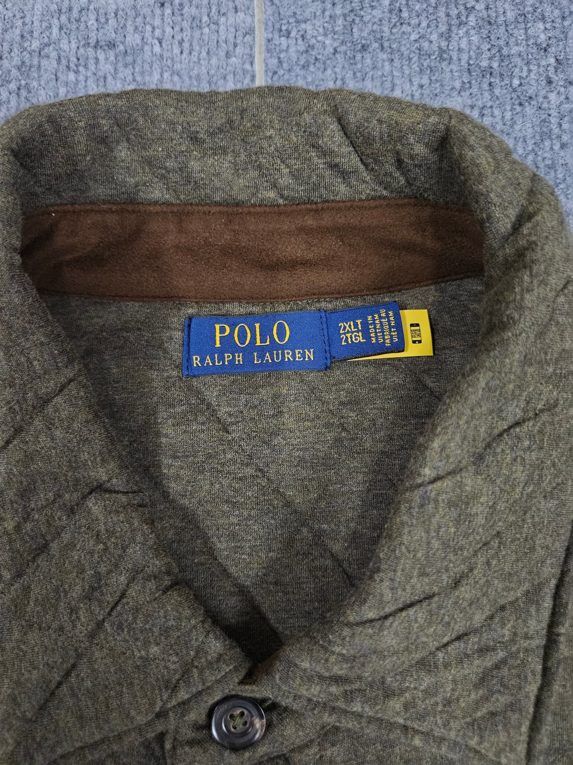 폴로 퀄트 더블 니트 저지 오버셔츠(급처) 상품이미지3