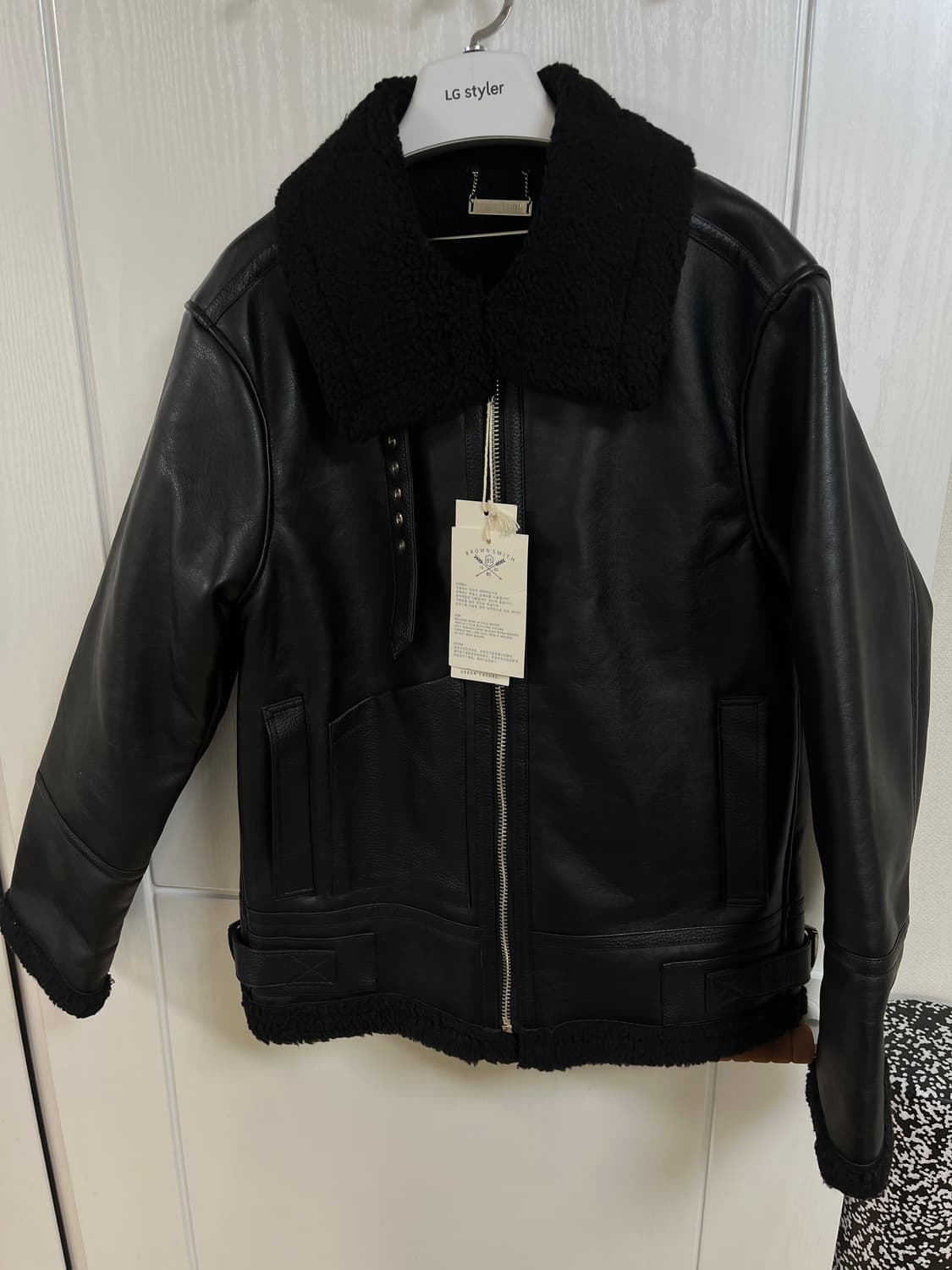 [새상품] 브라운스미스 무스탕 집업 자켓 100사이즈 상품이미지1