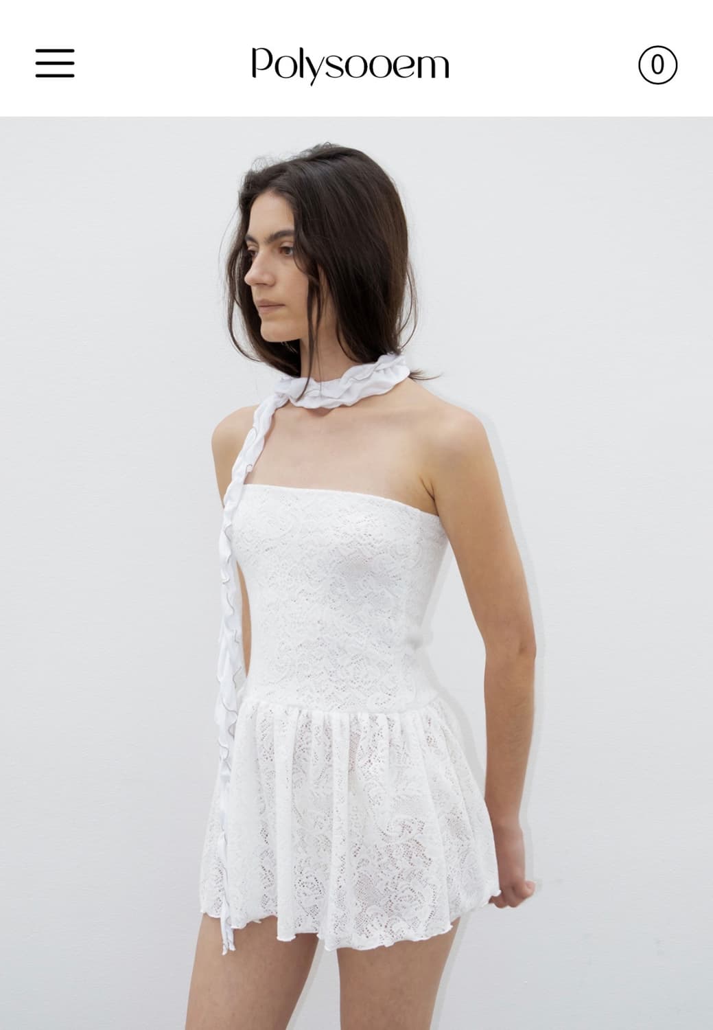 폴리수엠 BOTH SKIRT AND TOP IN LACE, WHITE 상품이미지2