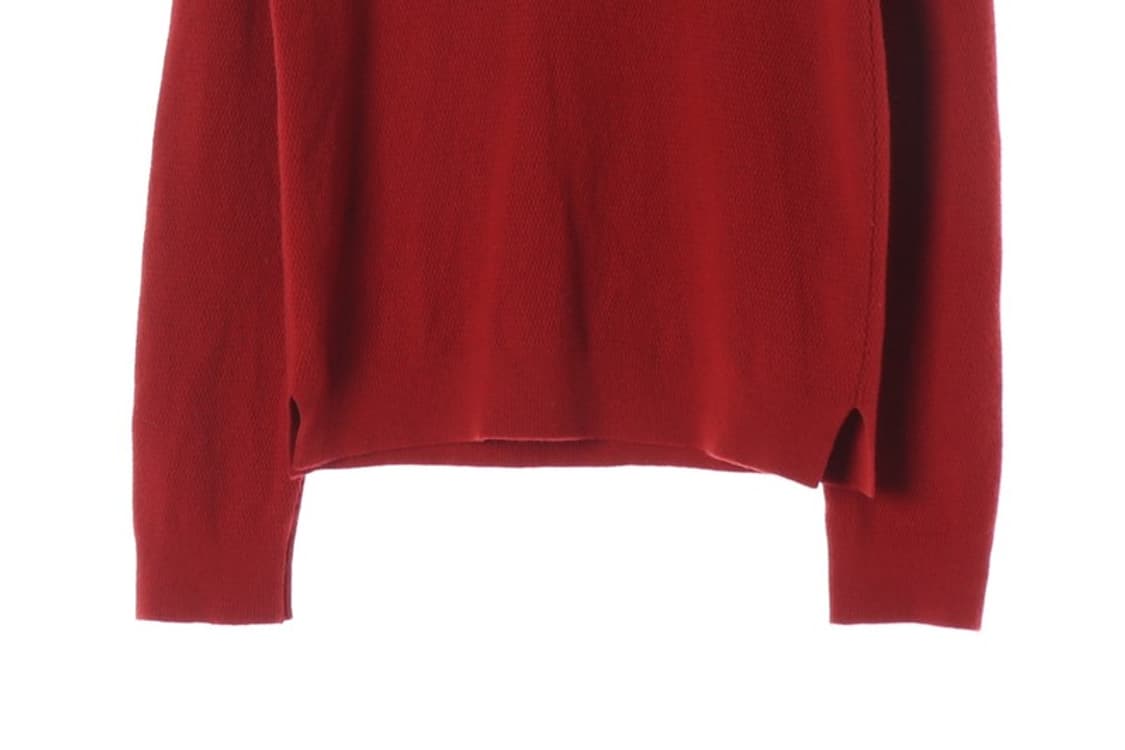 라코스테 여성 자수 로고 레드 울 니트 38 상품이미지4