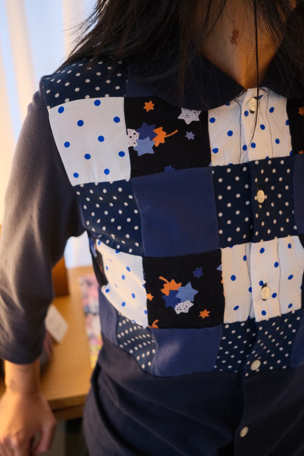 Autumn leaves dot round button top 상품이미지5