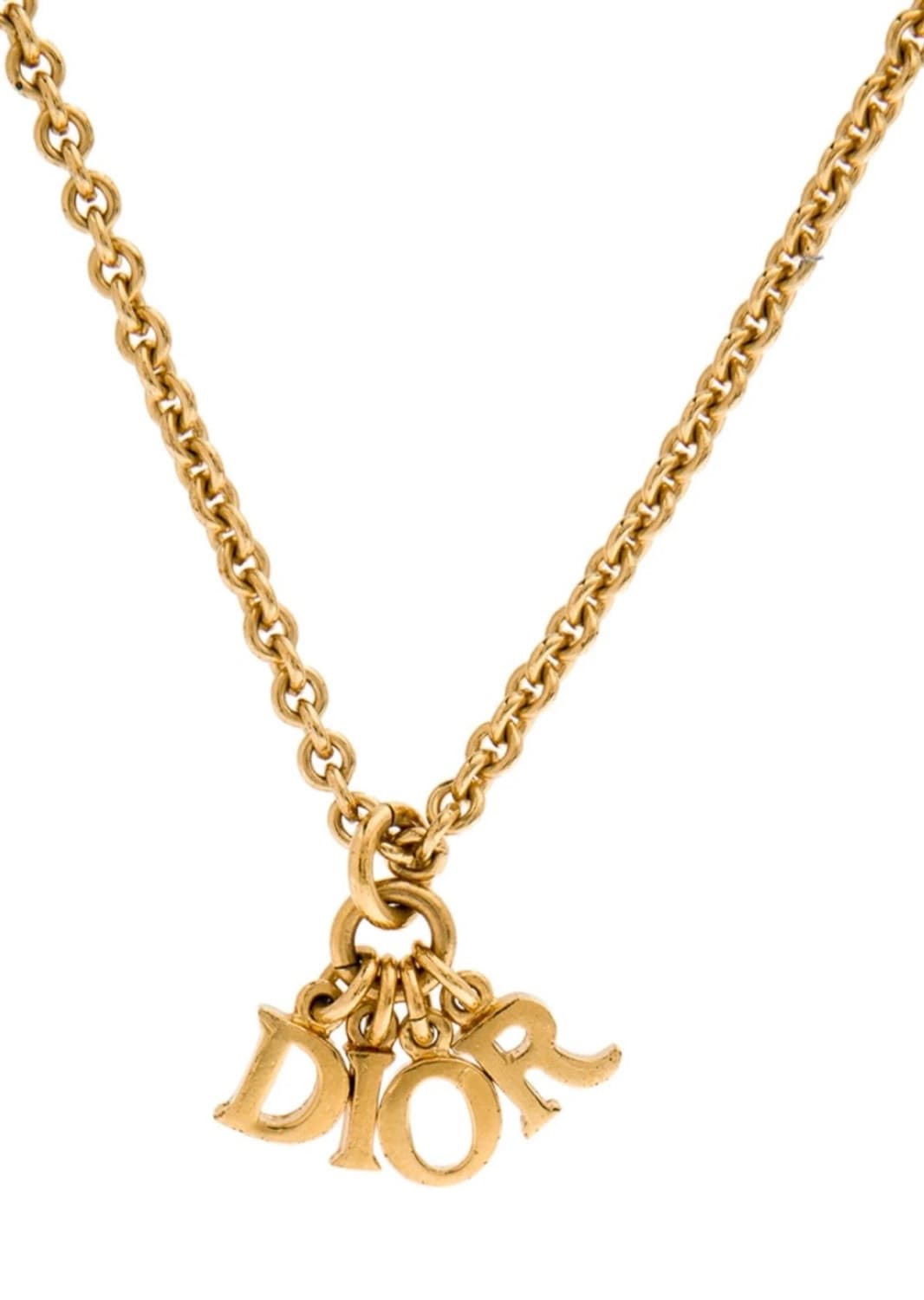 디올 CD 로고 금장 체인 목걸이 레터스 상품이미지1