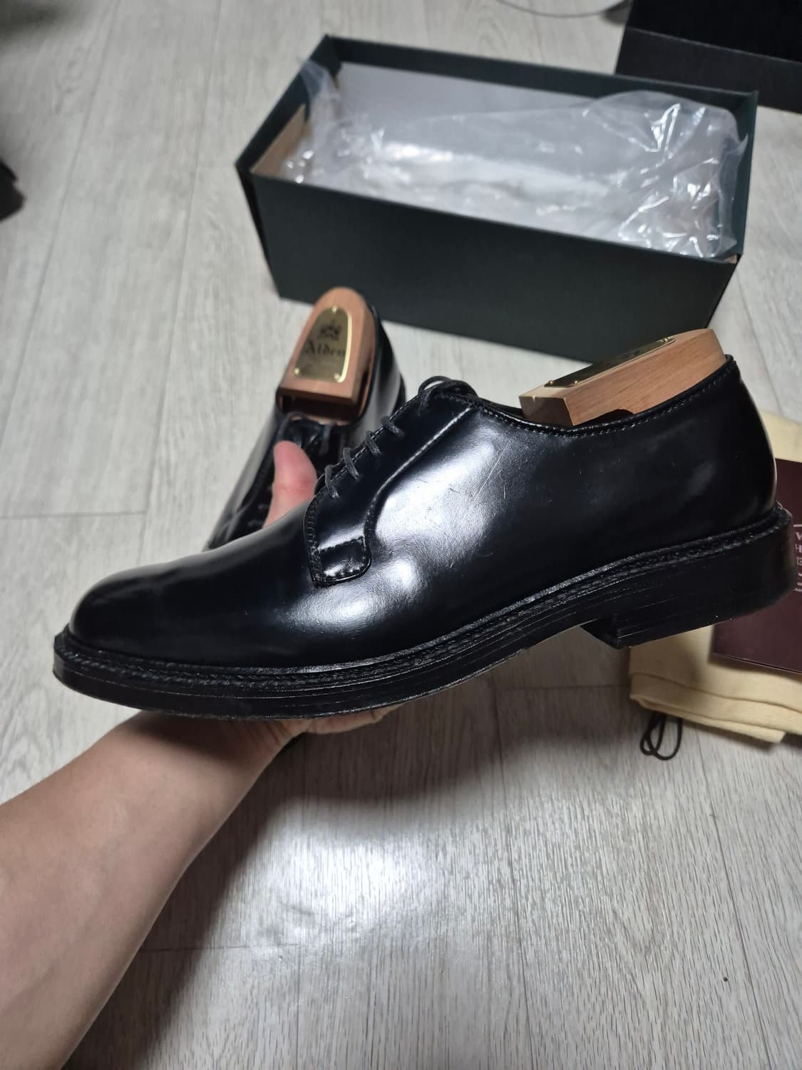 [US7.5D]알든 9901 코도반 더비슈즈/ 에드워드그린 존롭 가지아노 상품이미지3