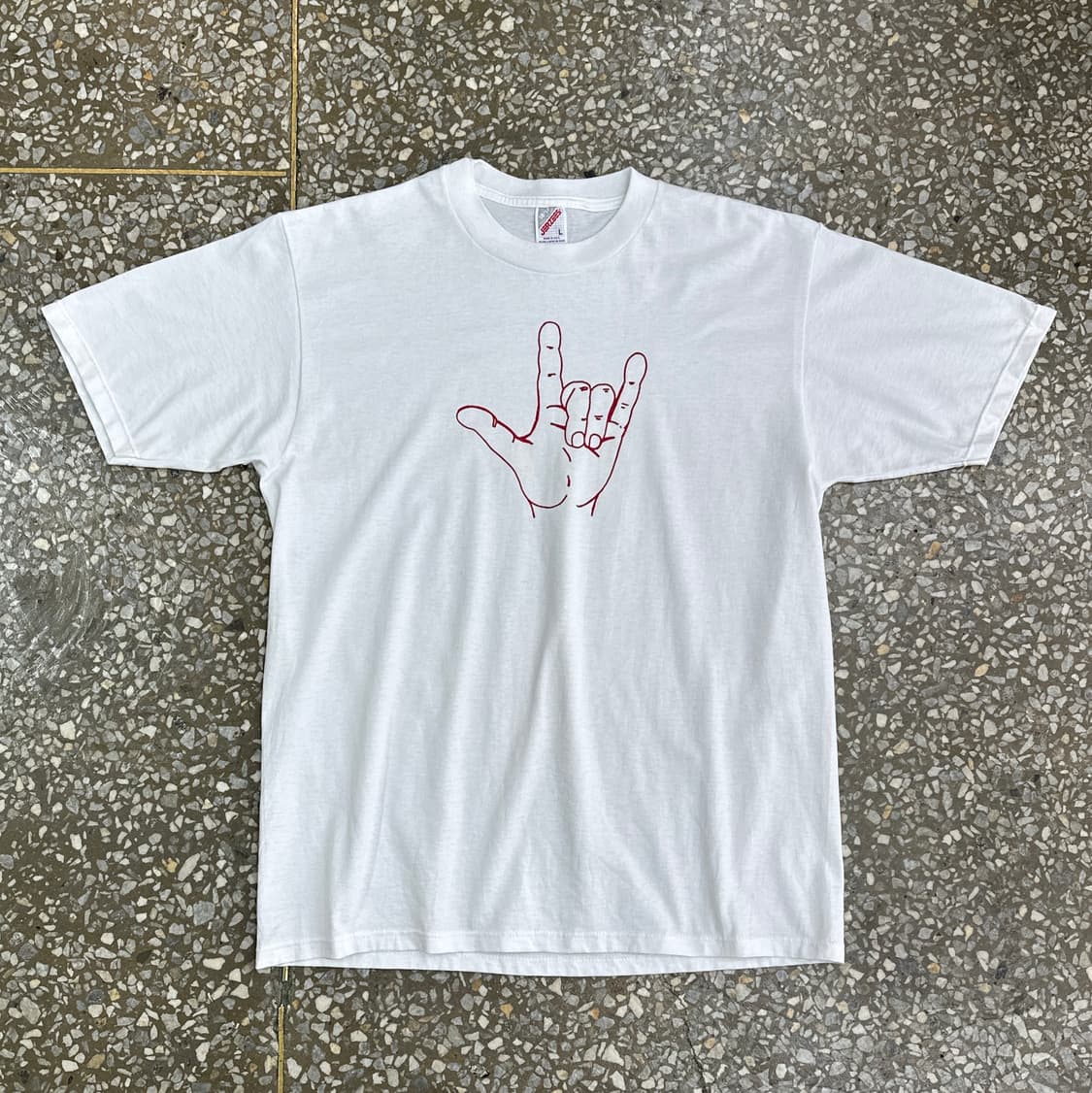 90s USA LOVE 러브 빈티지 티셔츠 L 상품이미지2