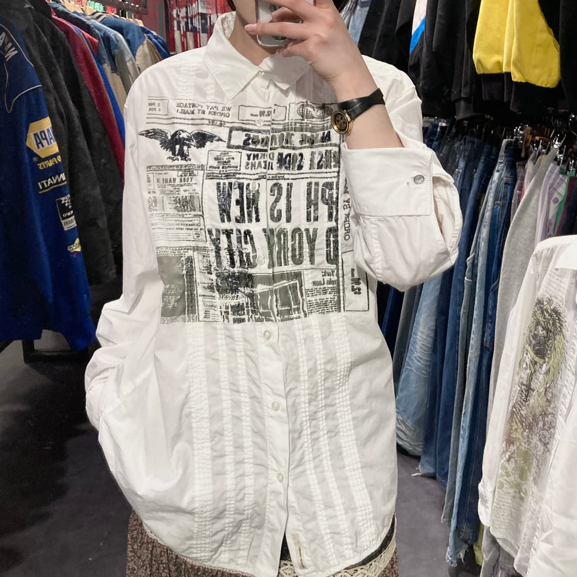 [IM] DKNY Jeans 그래픽 프린팅 셔츠 상품이미지6