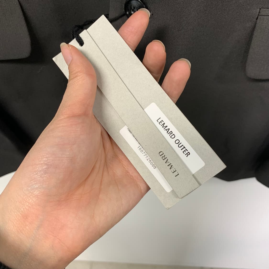 르마드 차콜 버튼 싱글 블레이저 자켓 상품이미지6