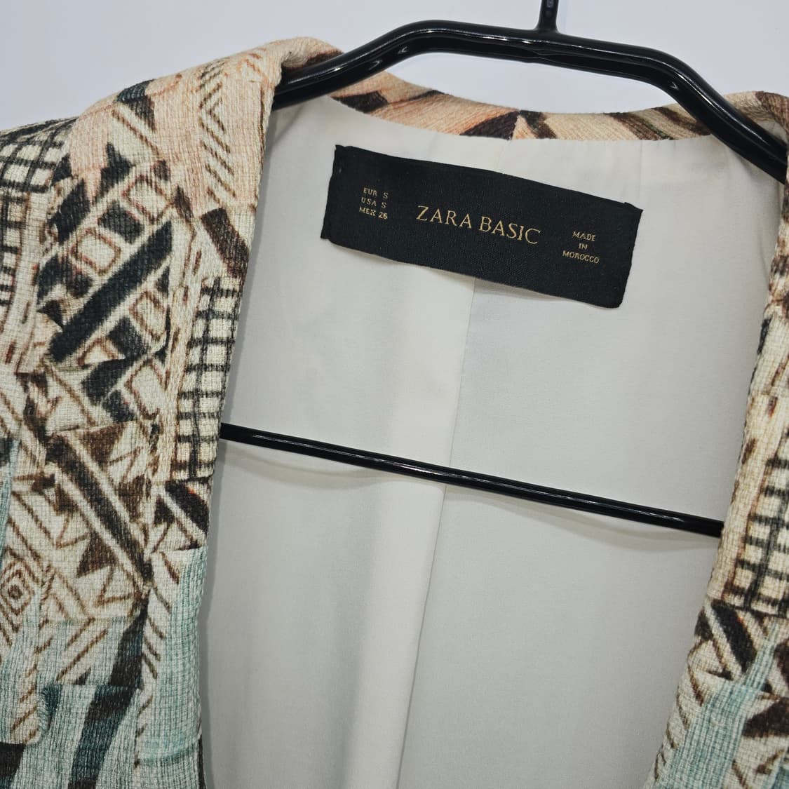 자라 베이직 프린트 기모노 블레이저 카프탄 프록 재킷 상품이미지2