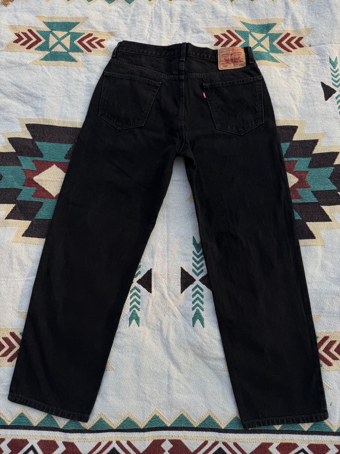 리바이스 550 흑청 34/30 지퍼플라이 상품이미지8