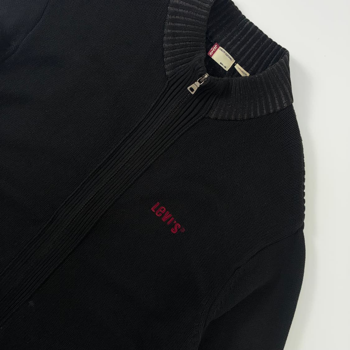 Levi's  리바이스 레드 스티치 코튼 니트 집업  상품이미지4