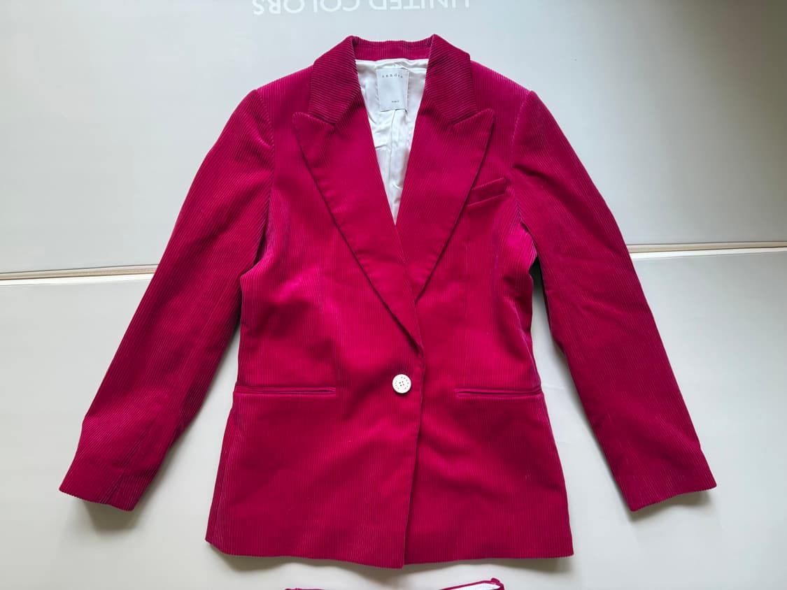 [새상품.정가130] SANDRO 코듀로이 블레이저+팬츠 (개별가능) 상품이미지3