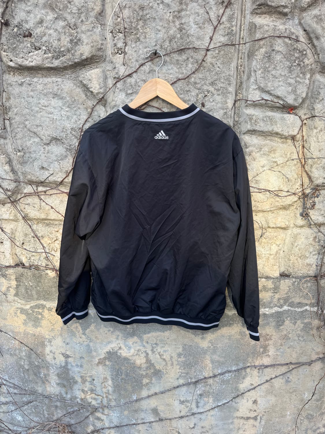 00s 올드 아디다스 빈티지 베이스볼 웜업 블랙 100 상품이미지2