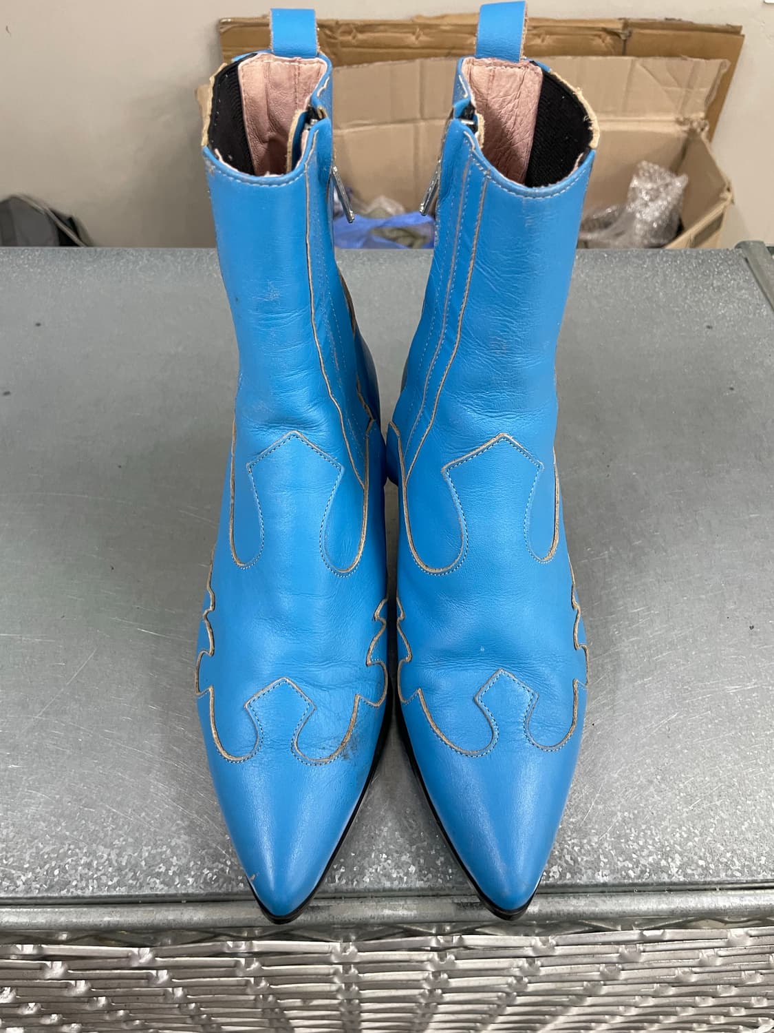 럭키슈에뜨 앵클 부츠 블루 36.5 상품이미지5