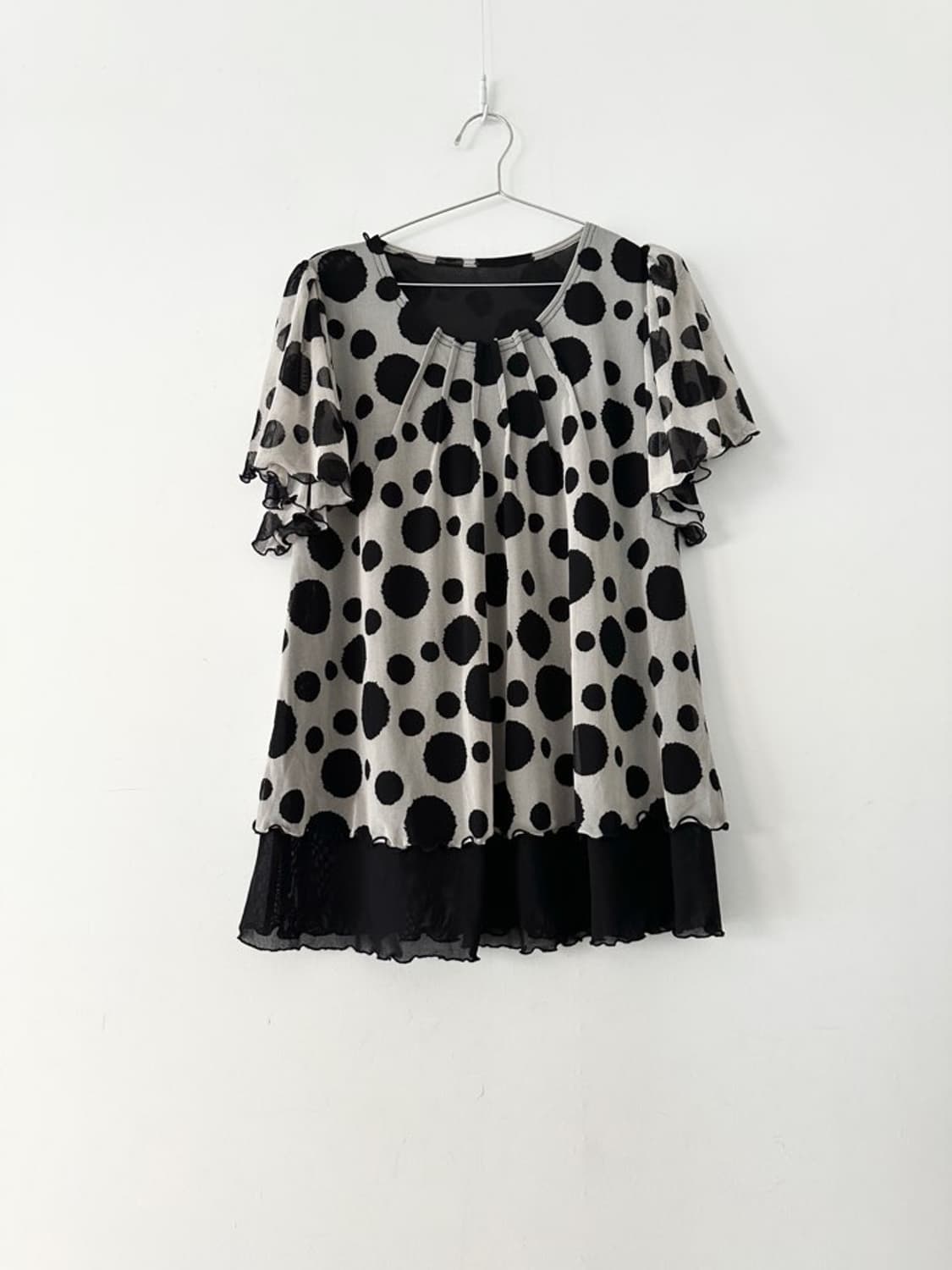 Polka dot 2 layer top 상품이미지1