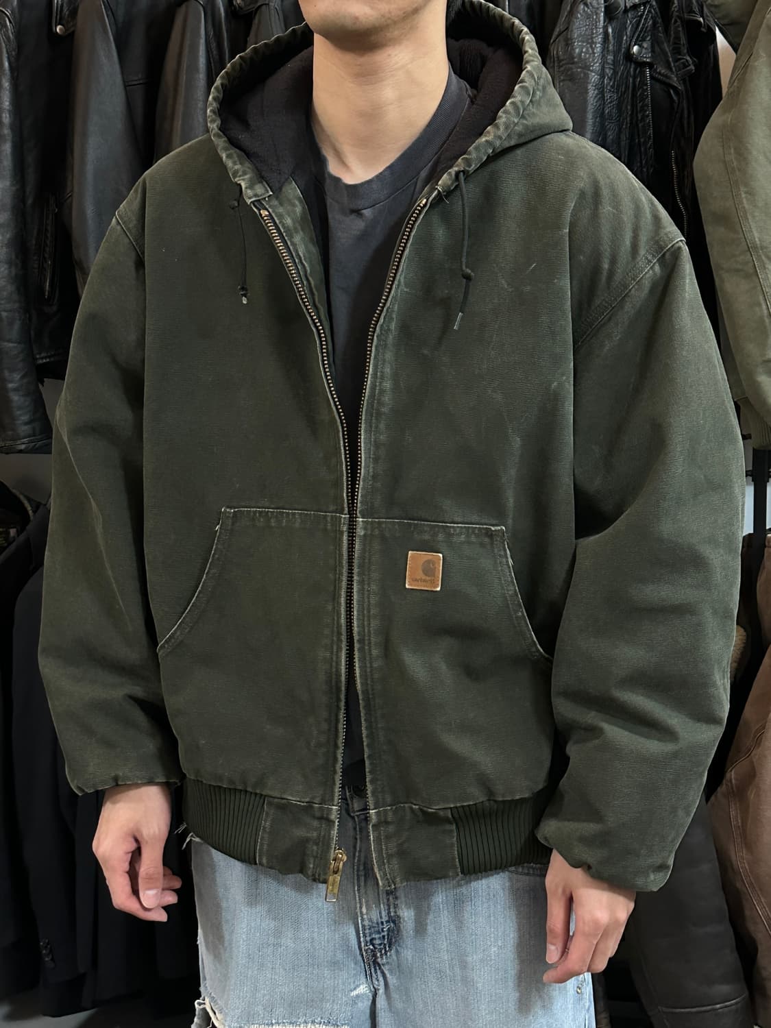 OG 칼하트 J130 액티브 자켓 칼하트 MOS 모스그린 상품이미지2