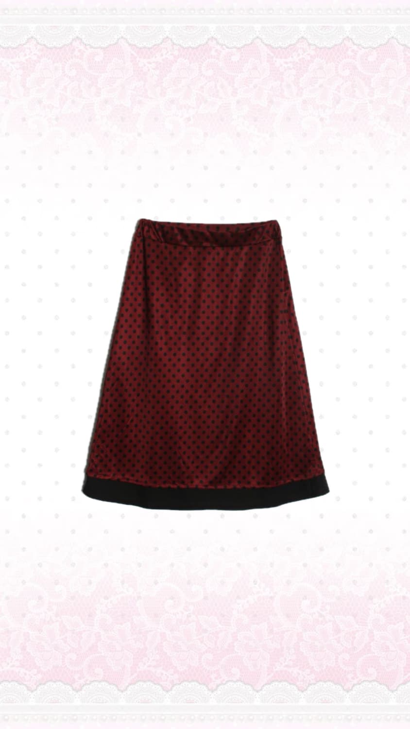 일본 빈티지 도트 스커트 상품이미지1