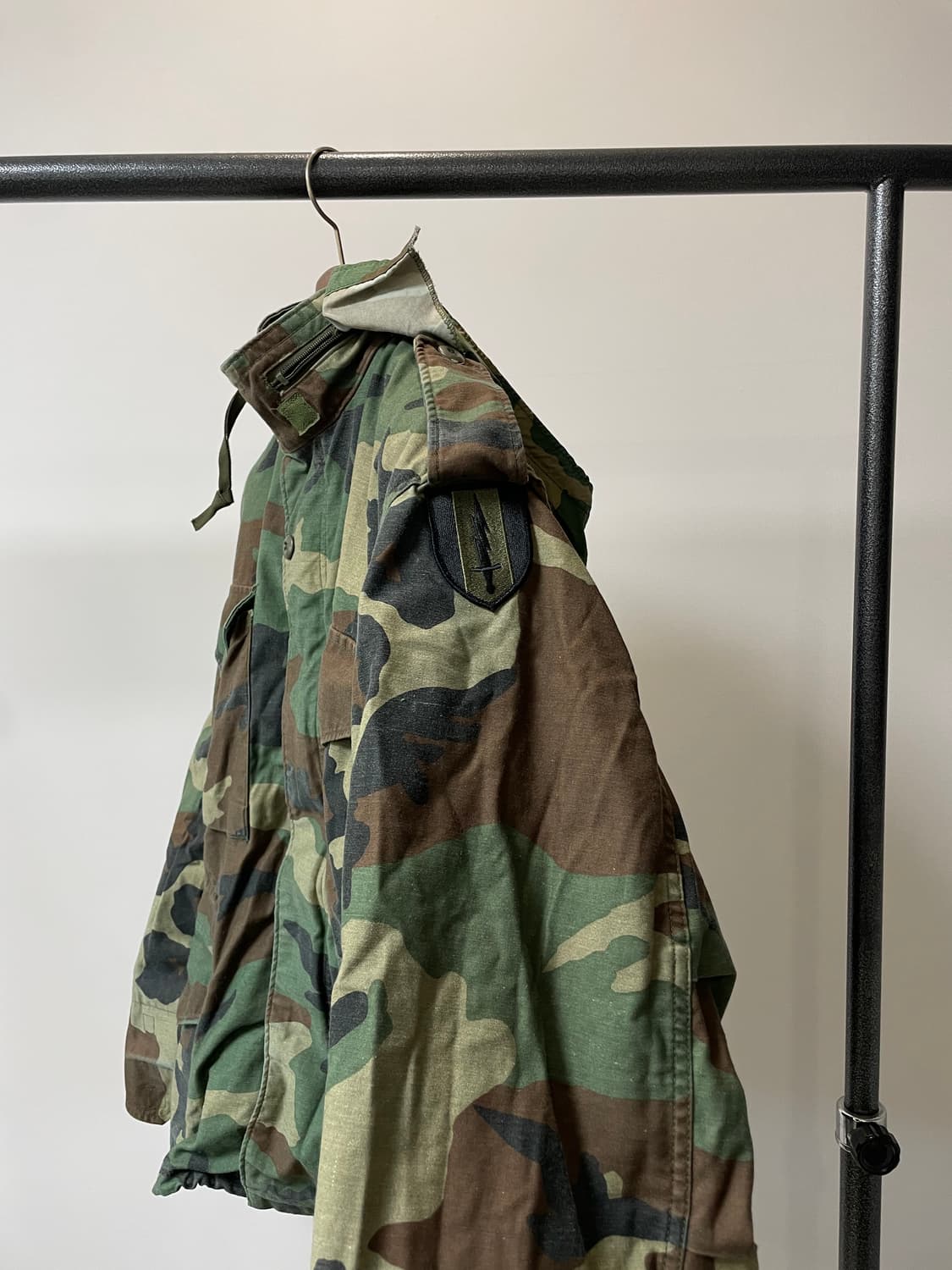 80s 알파인더스트리 우드랜드 카모플라쥬 m65 야상 상품이미지2