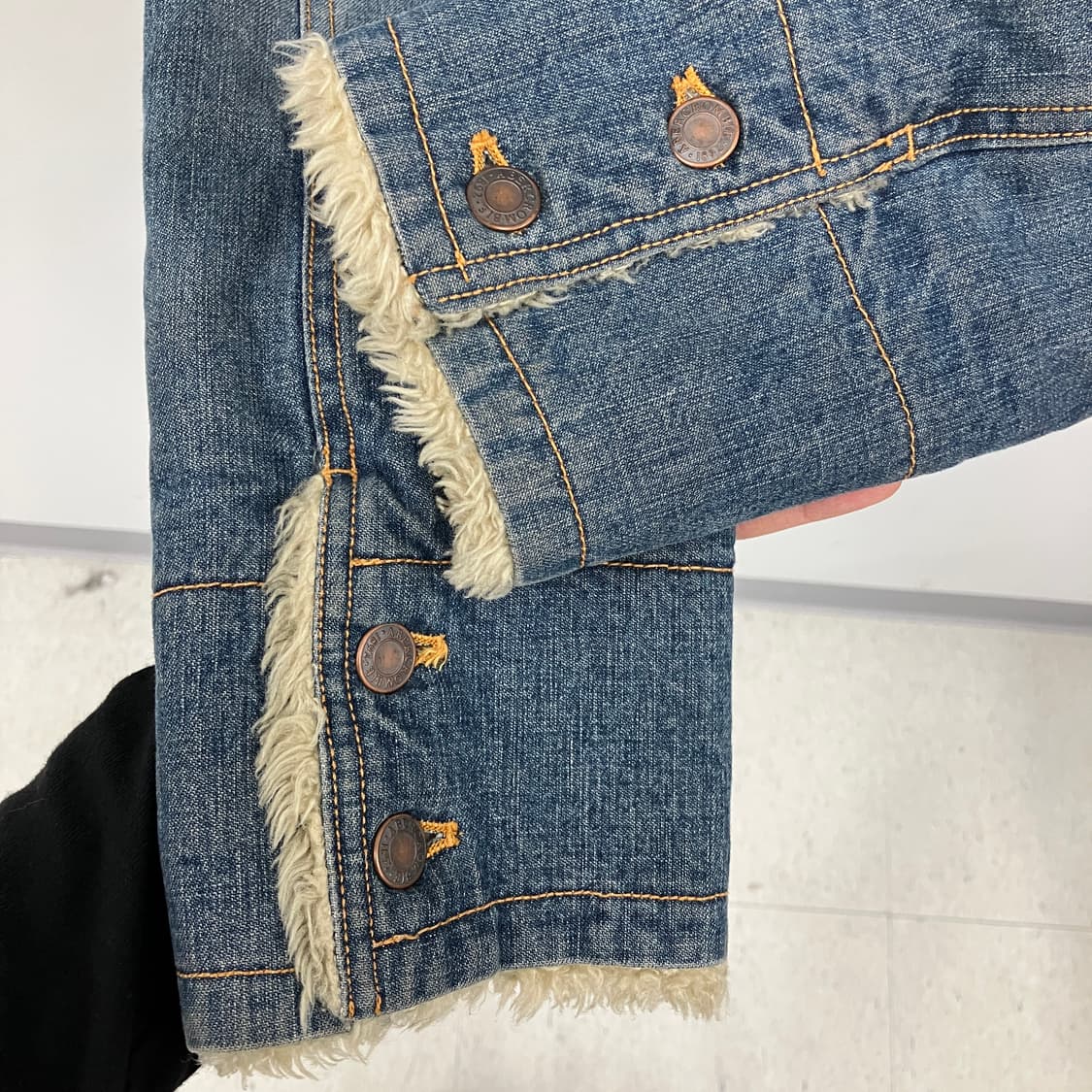 아베크롬비 쉐르파 안감 데님 자켓 M 상품이미지6
