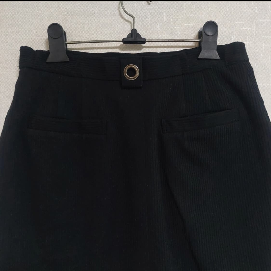 블랙 포켓 코듀로이 스커트 상품이미지3