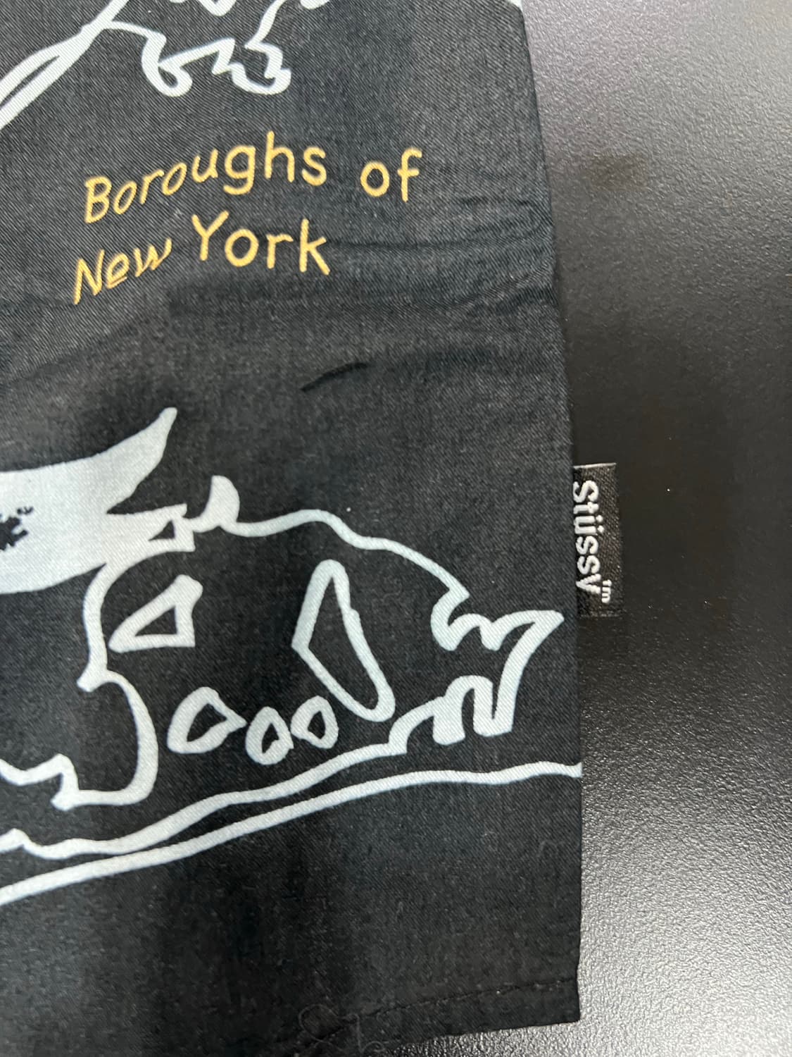 스투시 월드시티 맵프린트 셔츠 L 상품이미지3