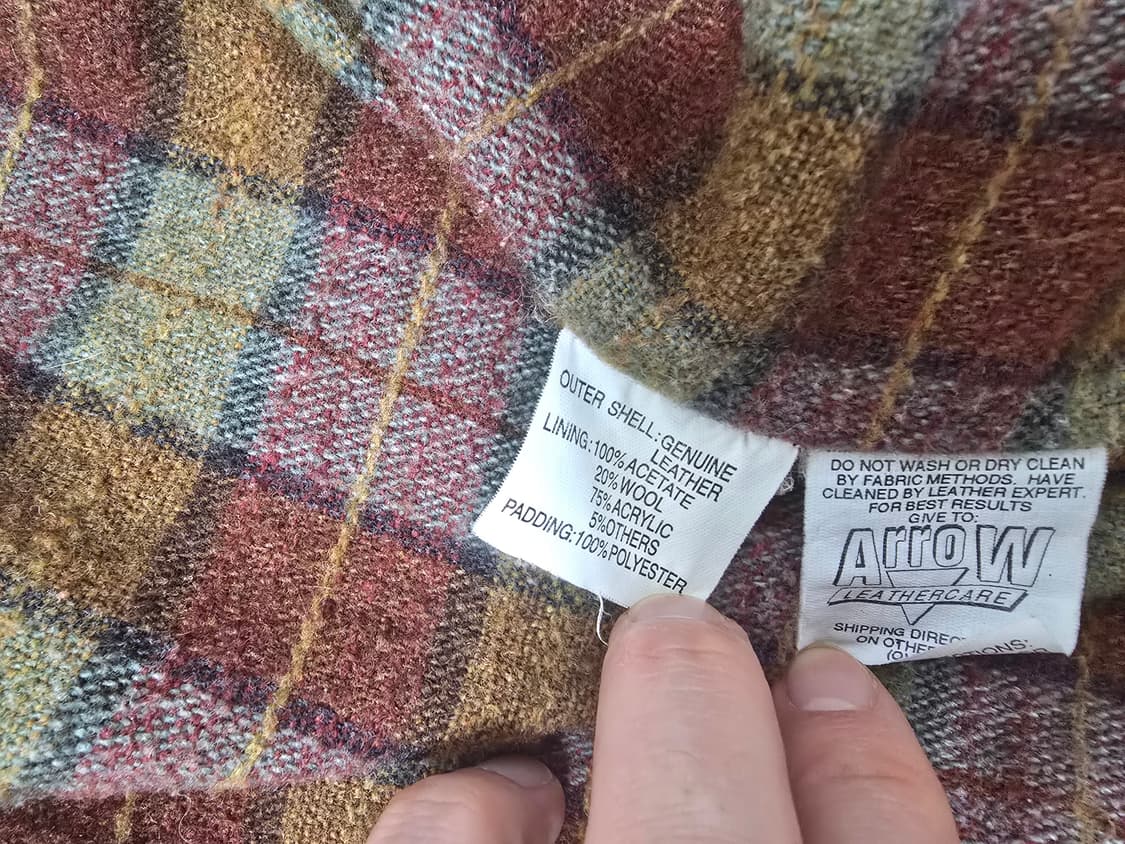 The Territory Ahead 빈티지 스웨이드 가죽 봄버 자켓 XL 상품이미지5