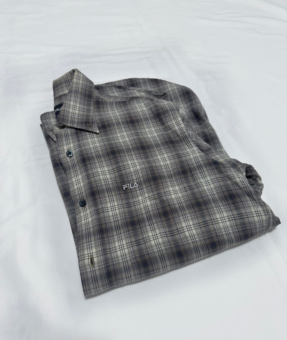 휠라 빈티지 체크 셔츠 상품이미지3