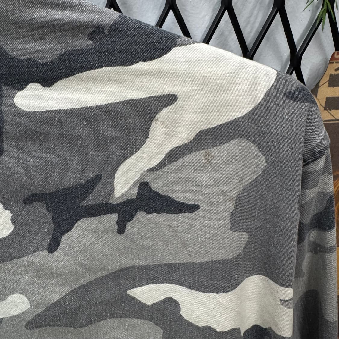 USA VINTAGE 밀리터리 BDU 자켓 카모 패턴 화이트 그레이 상품이미지8