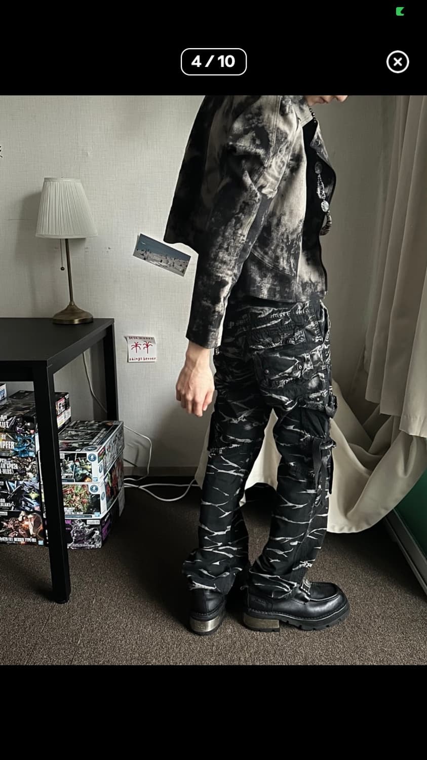 Ysw 블리치 워싱 디테일 카고 팬츠 상품이미지4