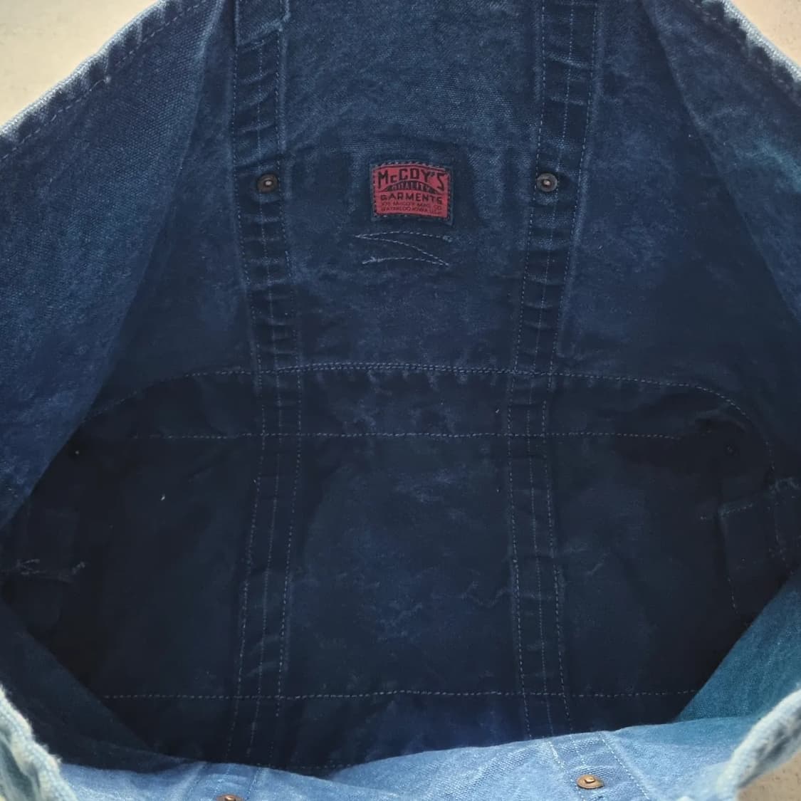 JOE McCOY Coal Tote Bag (INDIGO DYED) 상품이미지7