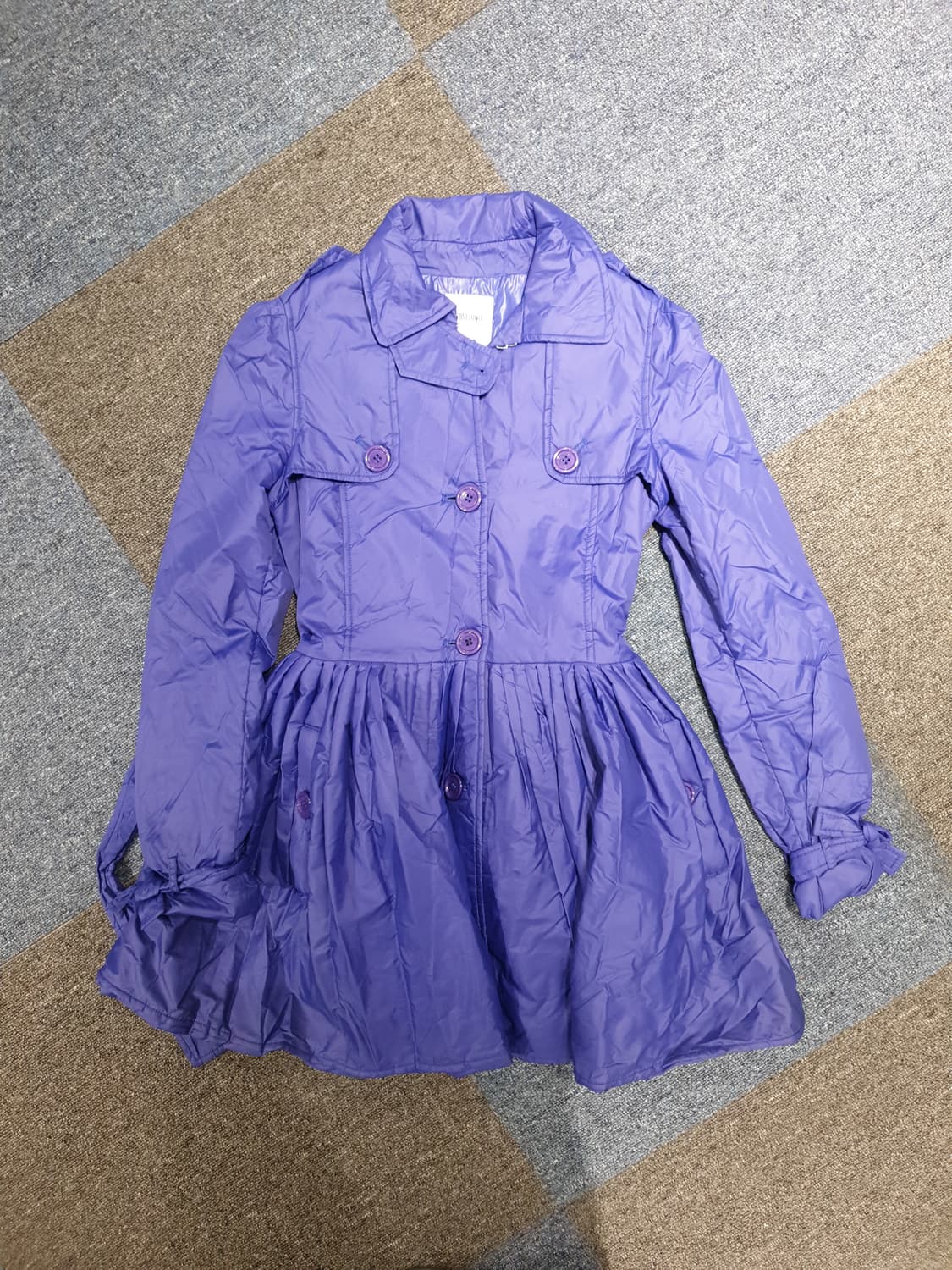 모스키노 퍼플 플레어 패딩코트 상품이미지1