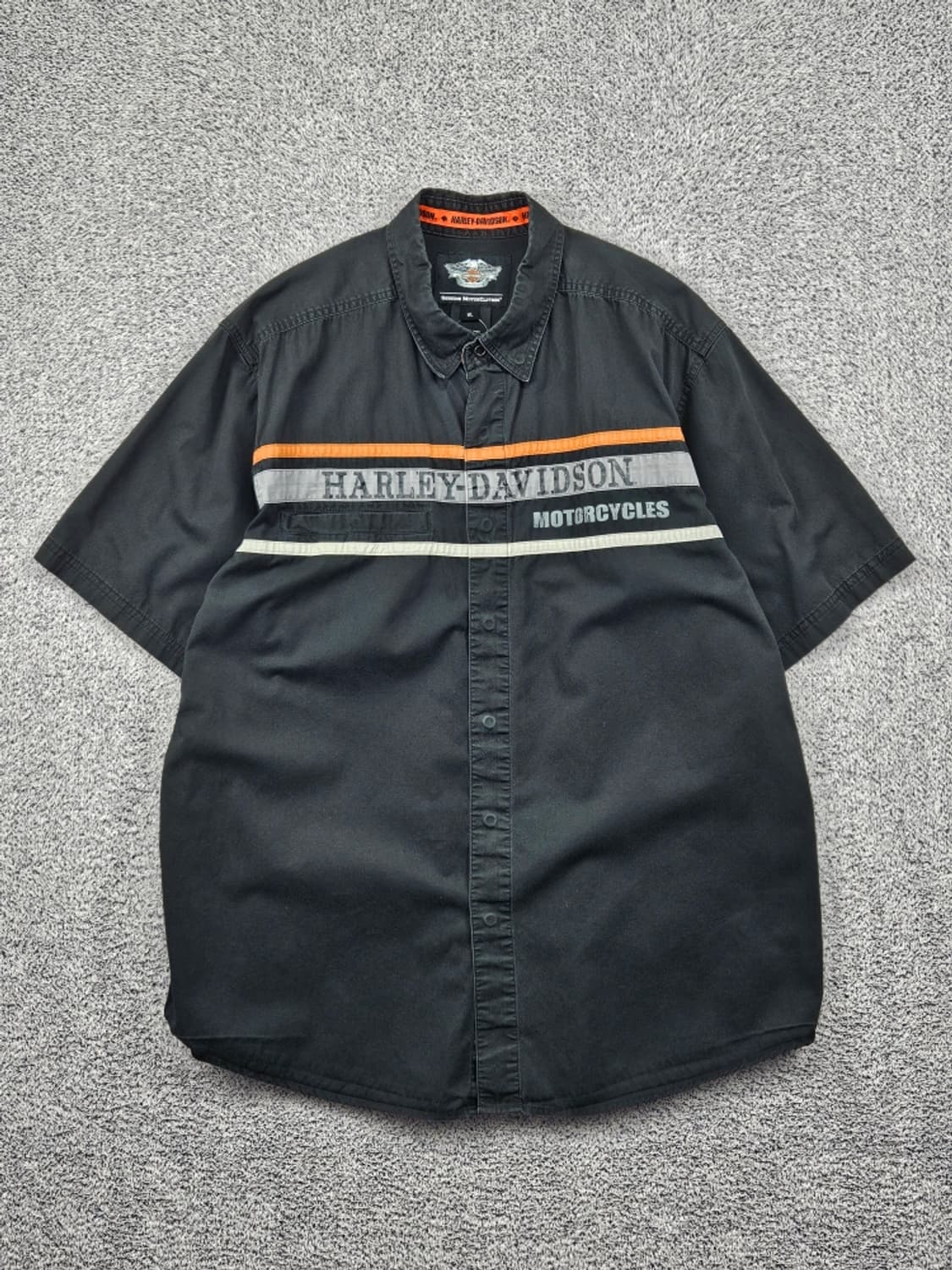 할리데이비슨 바이커 하프 반팔 셔츠 ( XL ) / 11863 상품이미지1