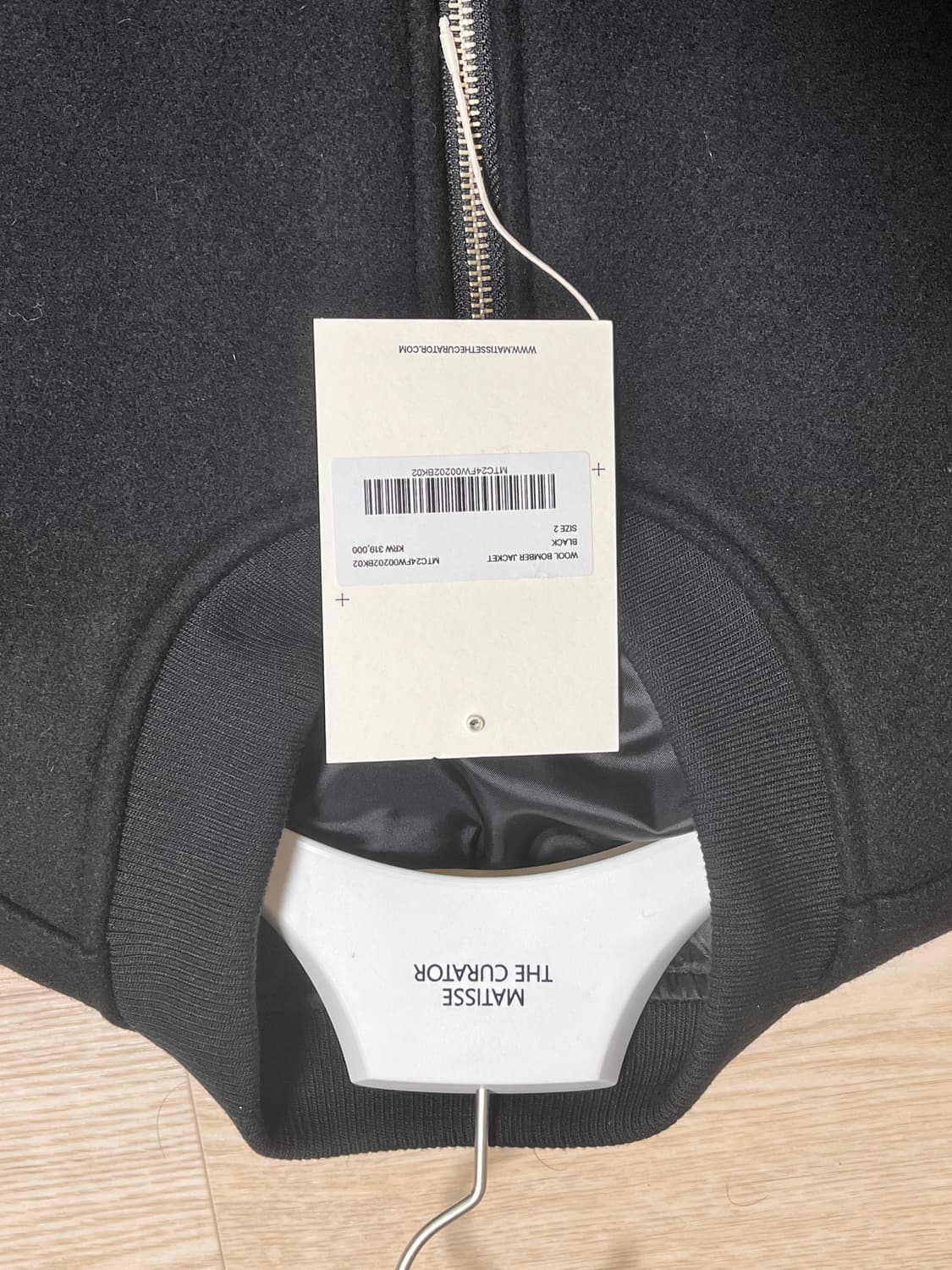 마티스더큐레이터 wool bomber jacket black 2 상품이미지2