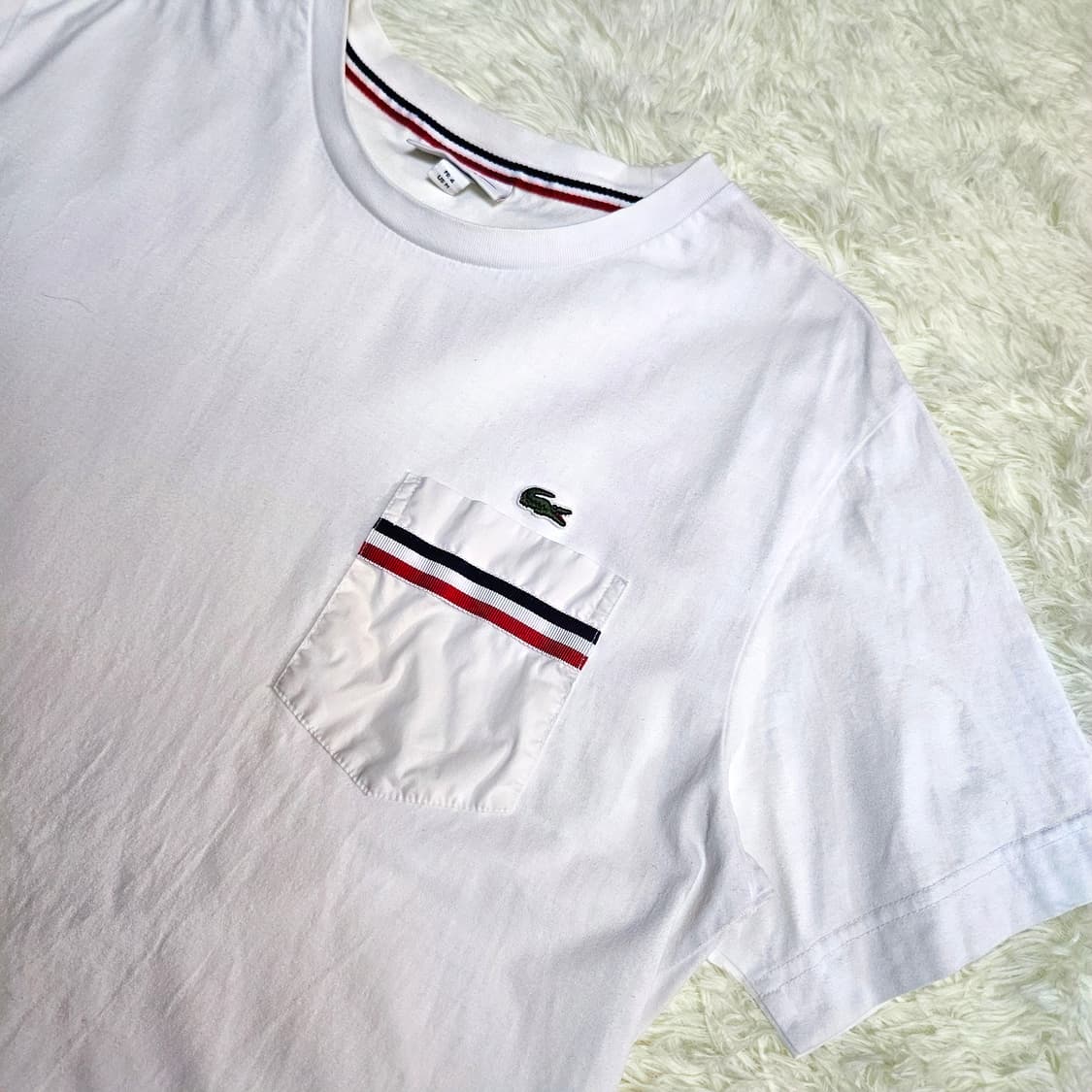 라코스테 나일론 포켓 블럭 반팔 티셔츠 FR4 size(100) 상품이미지1