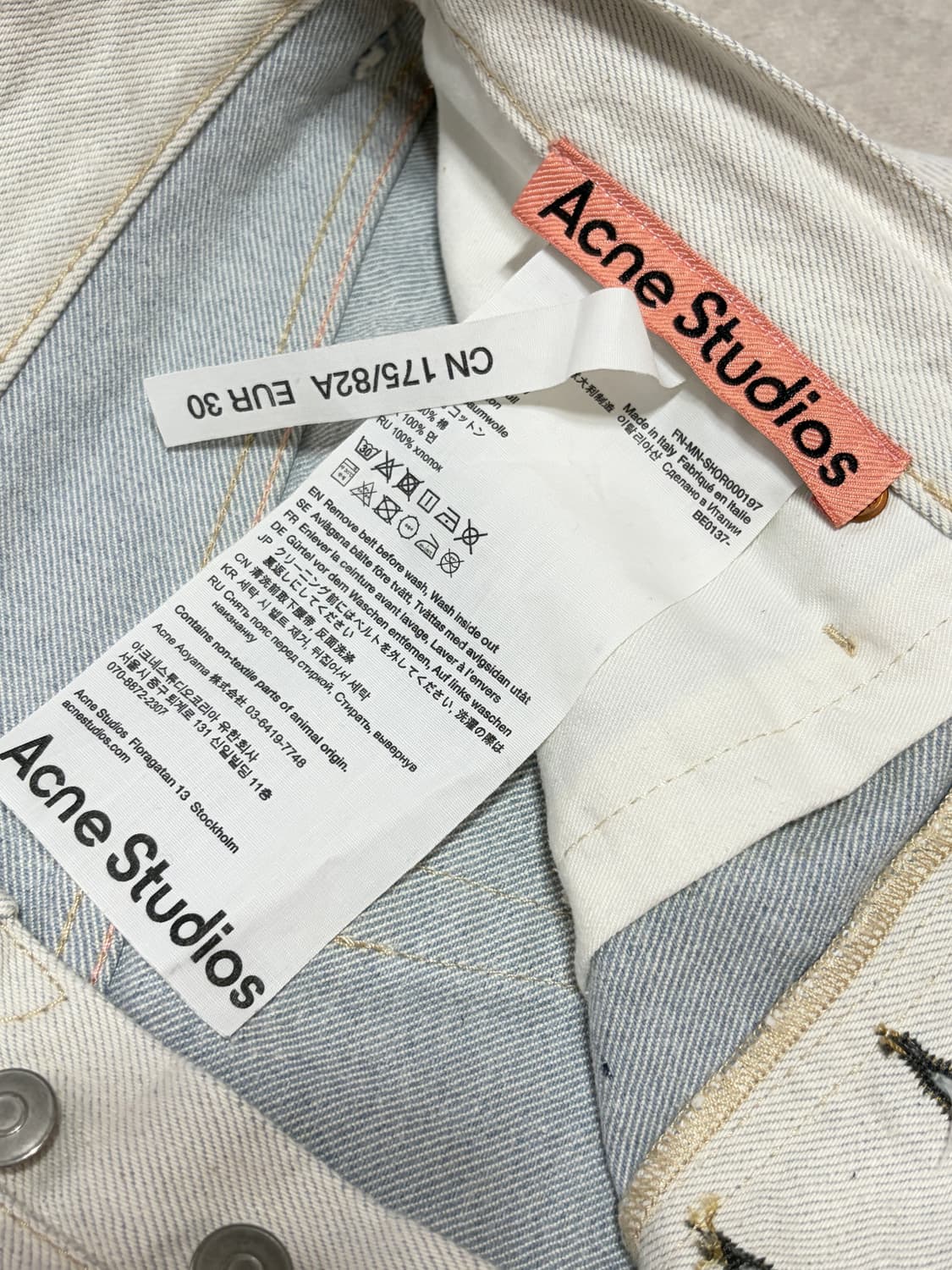 ACNE STUDIOS 아크네스튜디오 TOJ 데님쇼츠 상품이미지5