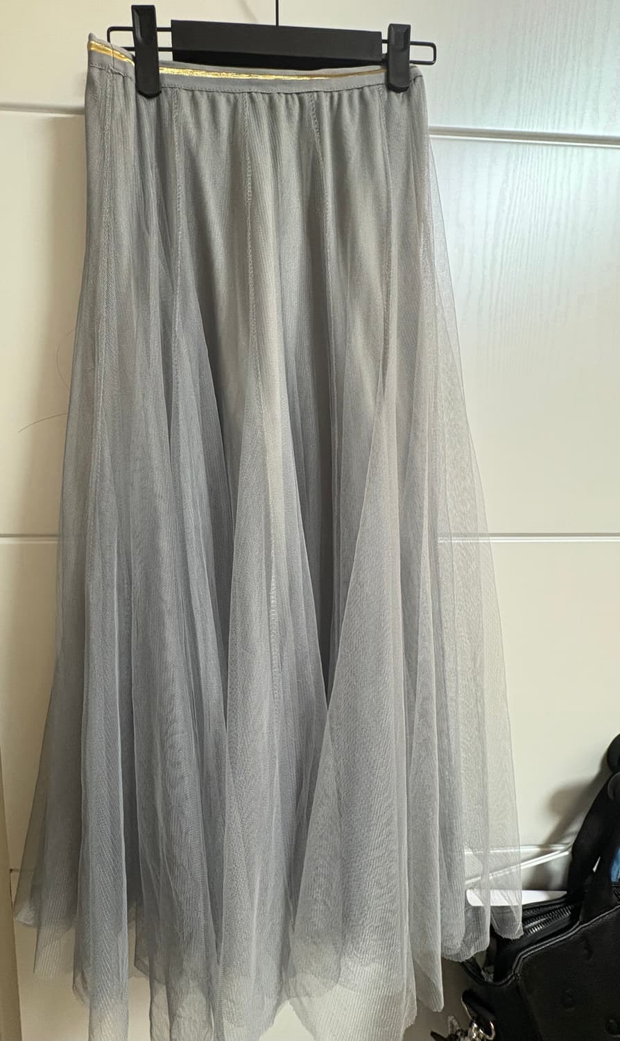 회색+하얀색 안감 샤스커트 상품이미지2