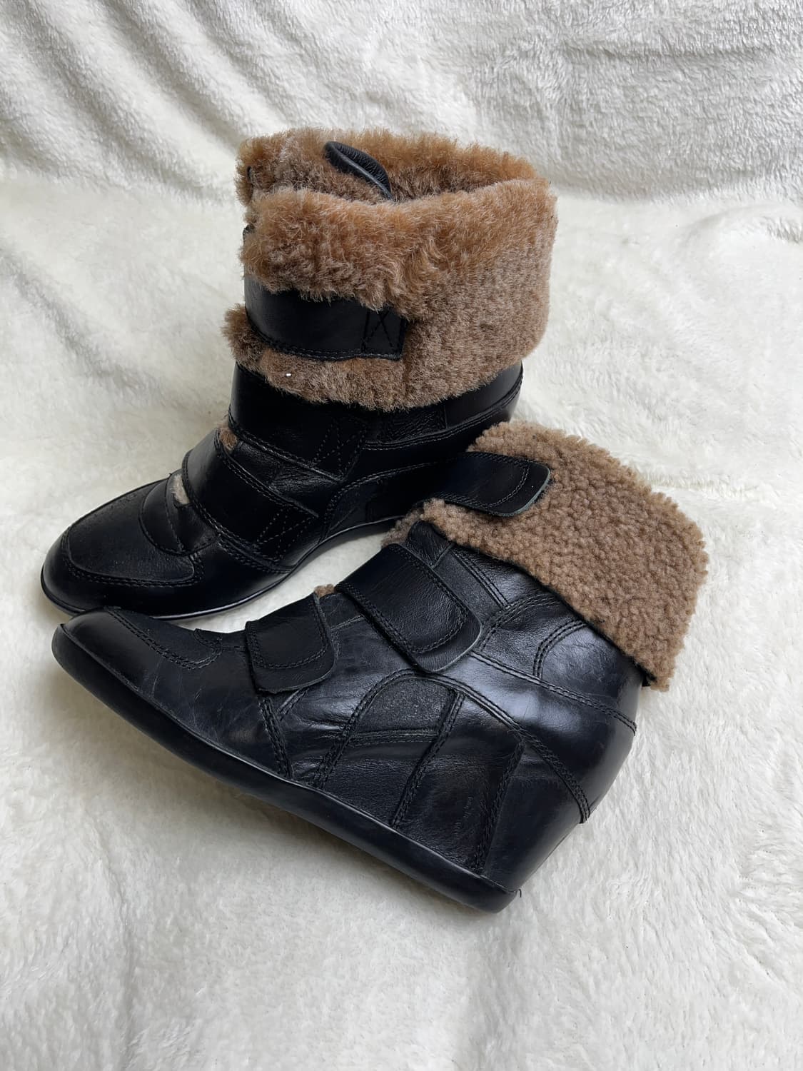 [37] 아쉬 털 가죽  웨지힐 스니커즈|| 235 상품이미지3