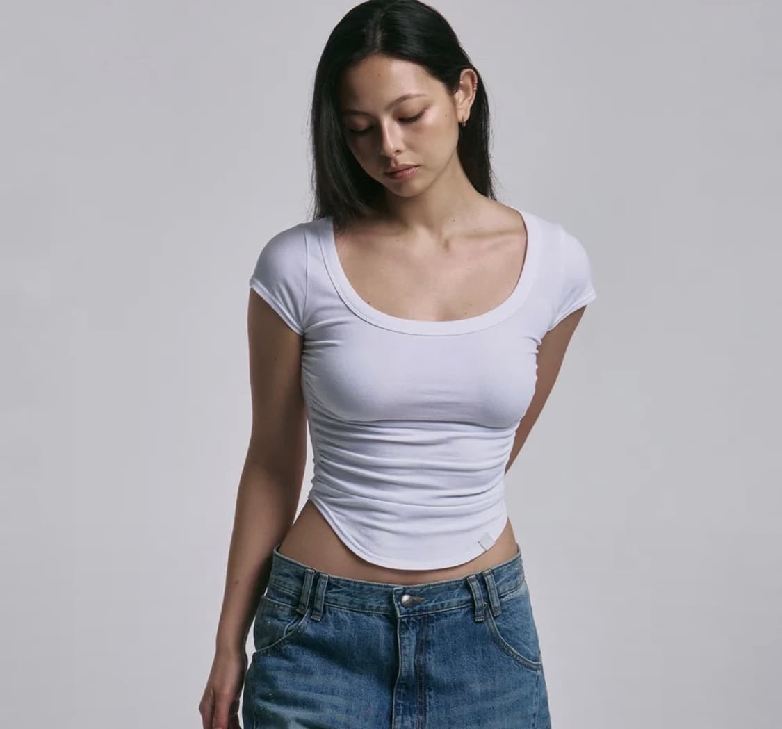 플리즈노팔로우 상의 팝니다 (흰티) 상품이미지1