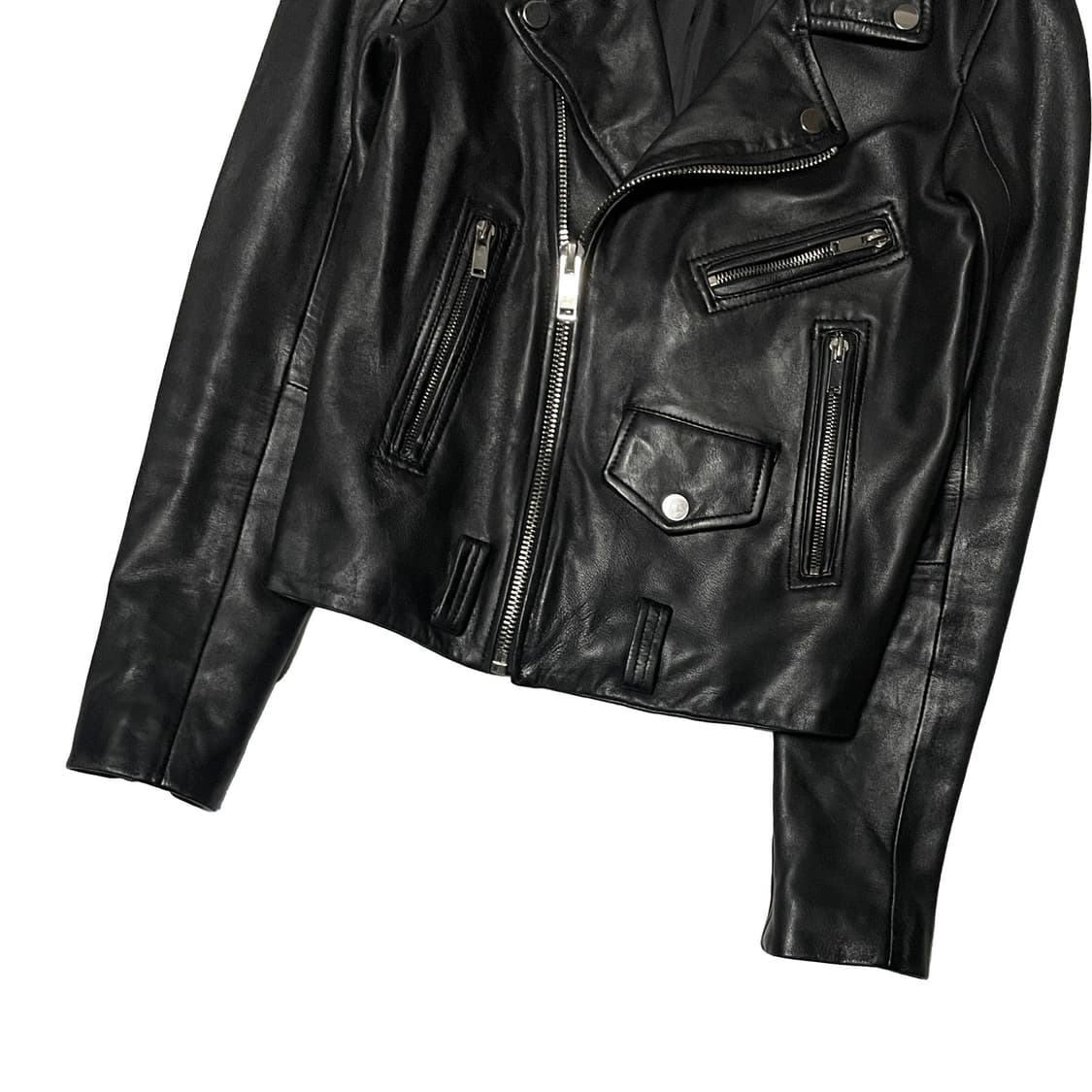 자라 여성 램스킨 라이더 자켓 상품이미지4