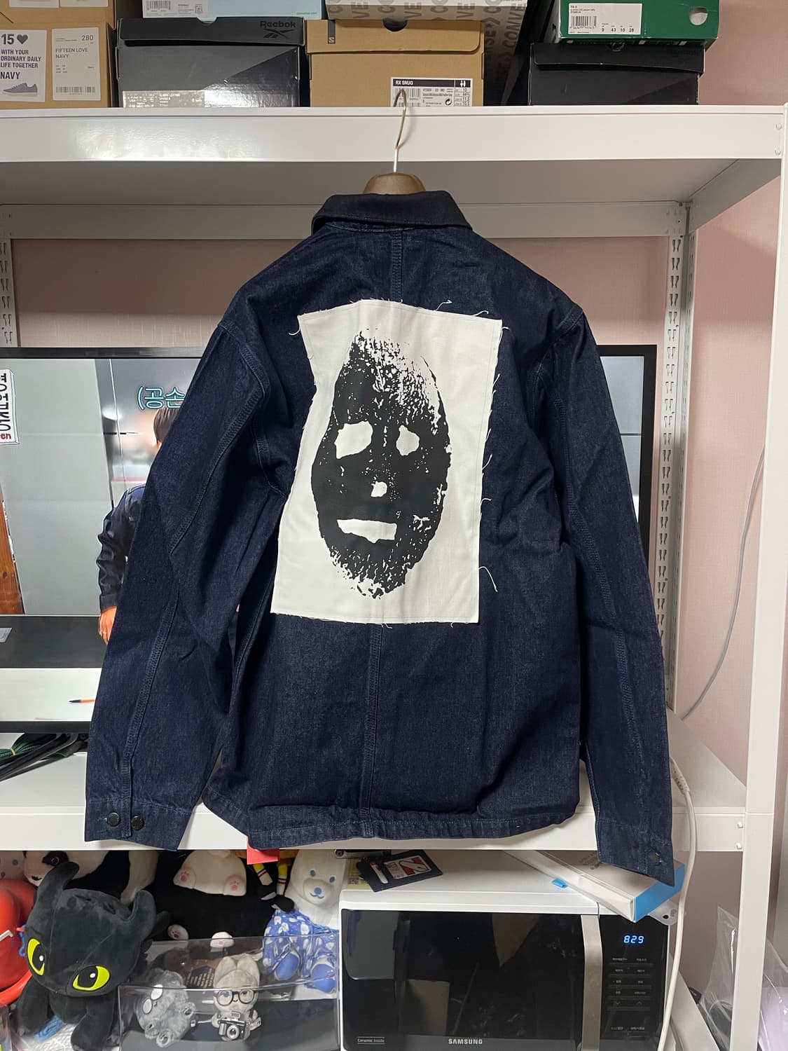 032c x mike kelly 블러드데님자켓 상품이미지2