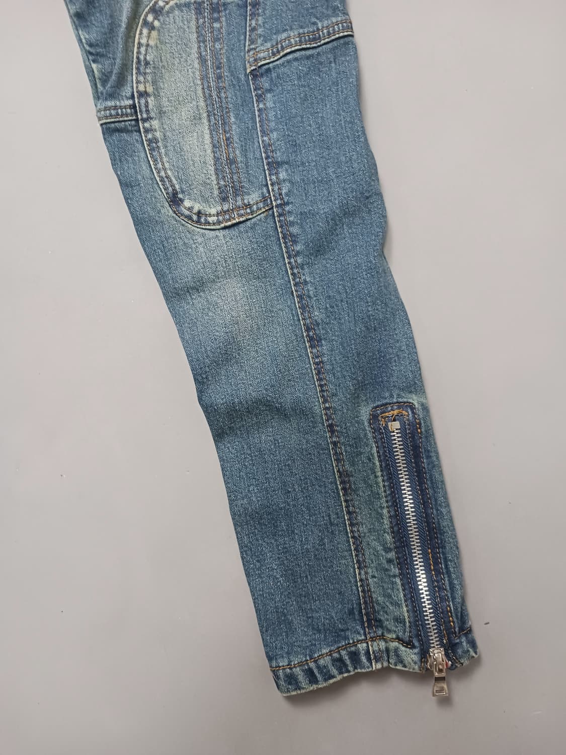 [32] 발망 지퍼디자인 바이커진 청바지 상품이미지5