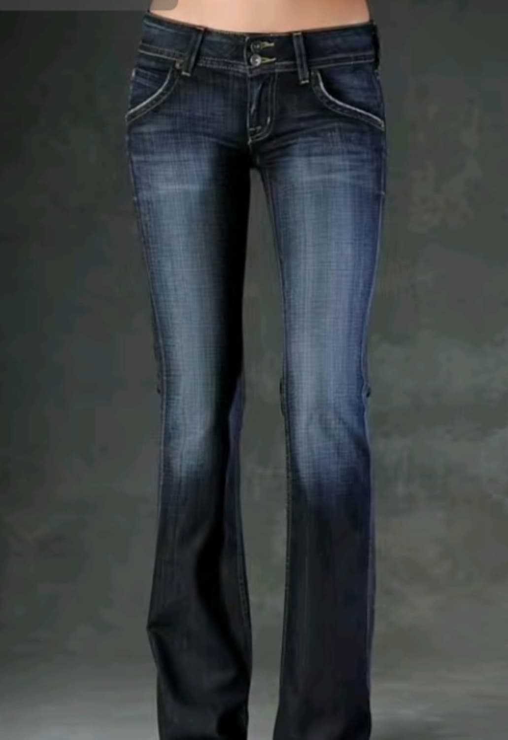 y2k 투버튼 로우라이즈 부츠컷 wing 나비 페어리팬츠 상품이미지1