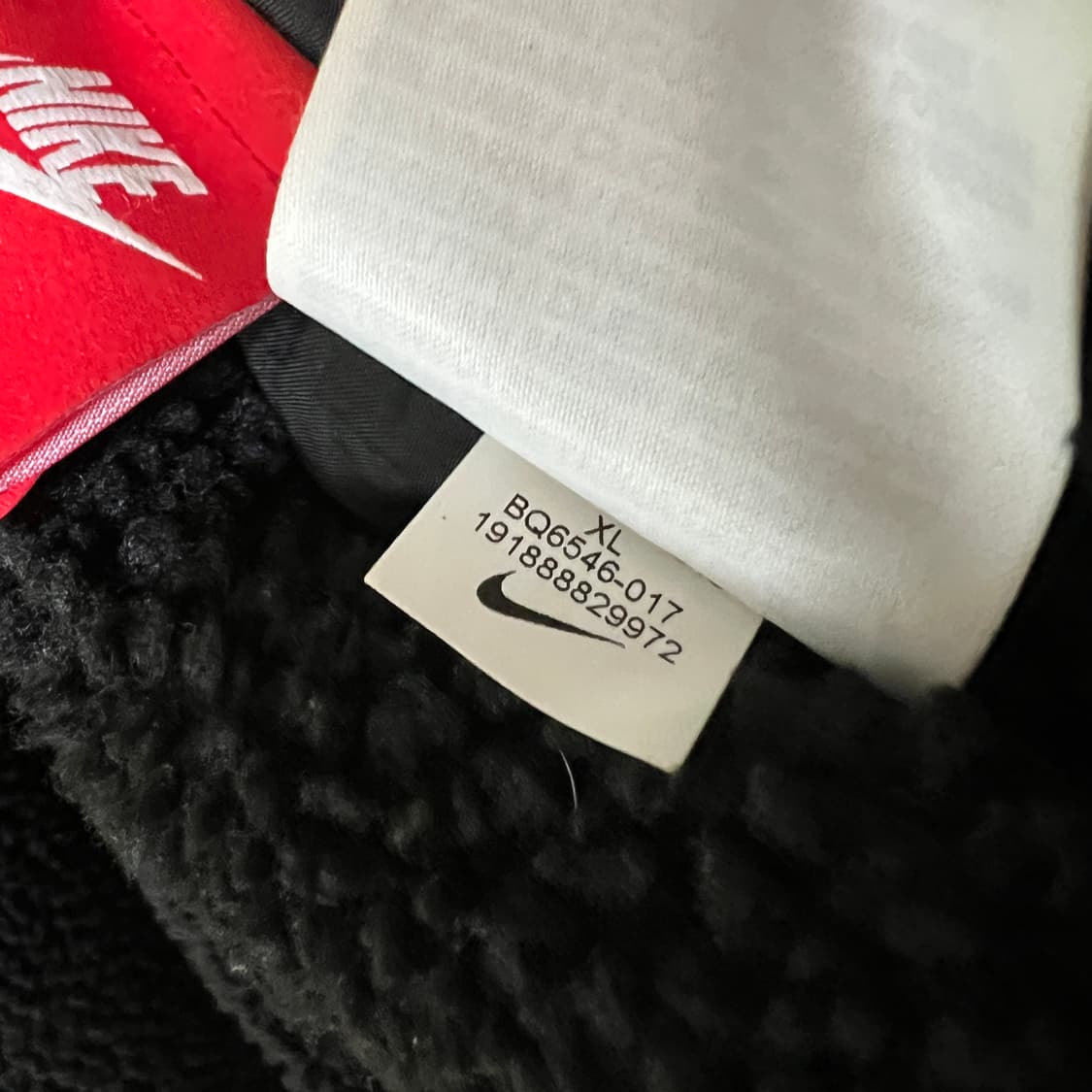 나이키 빅스우시 리버시블 자켓 블랙 볼트 xl 상품이미지9