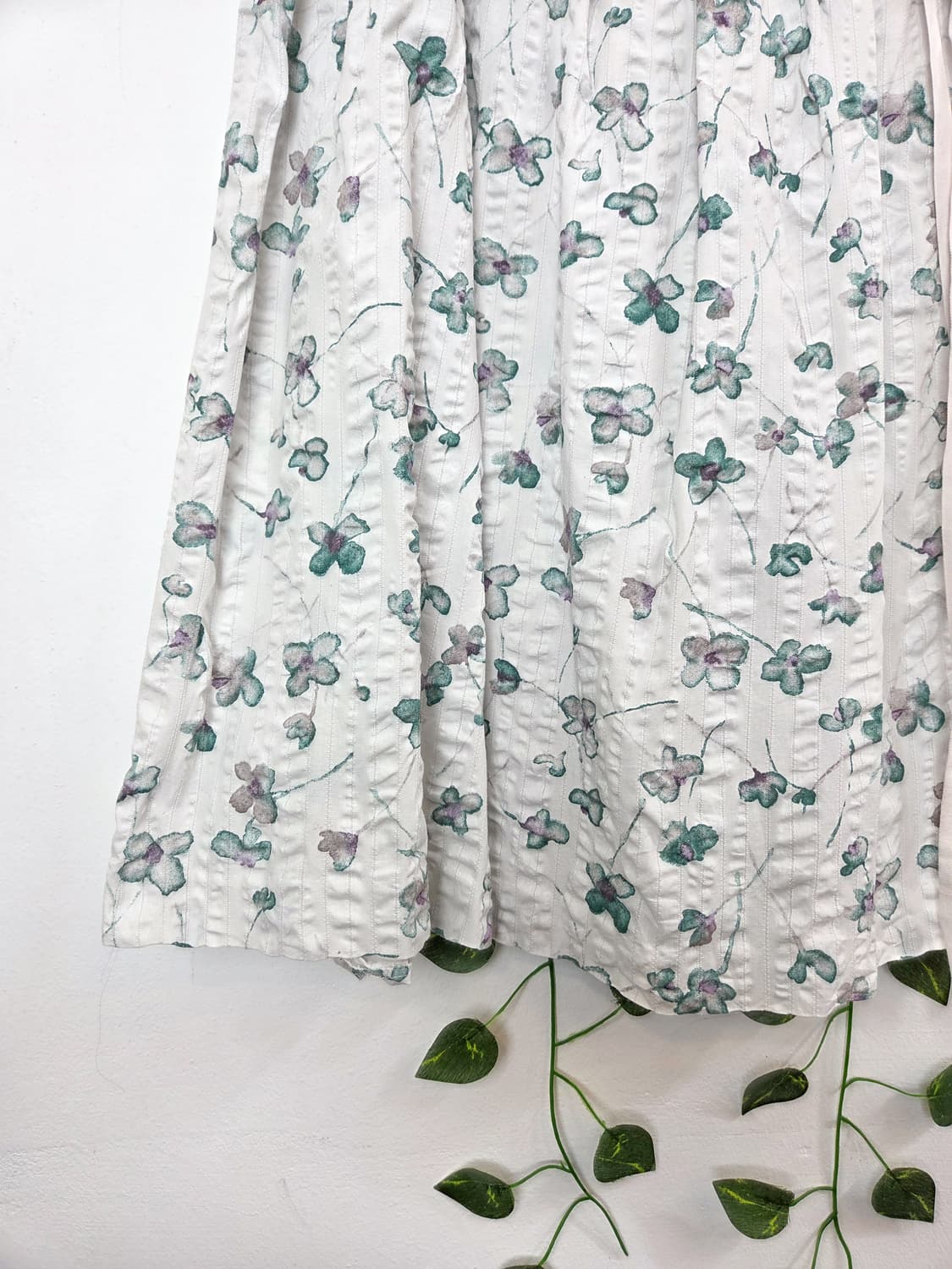 민트 플라워 미디 스커트 상품이미지3