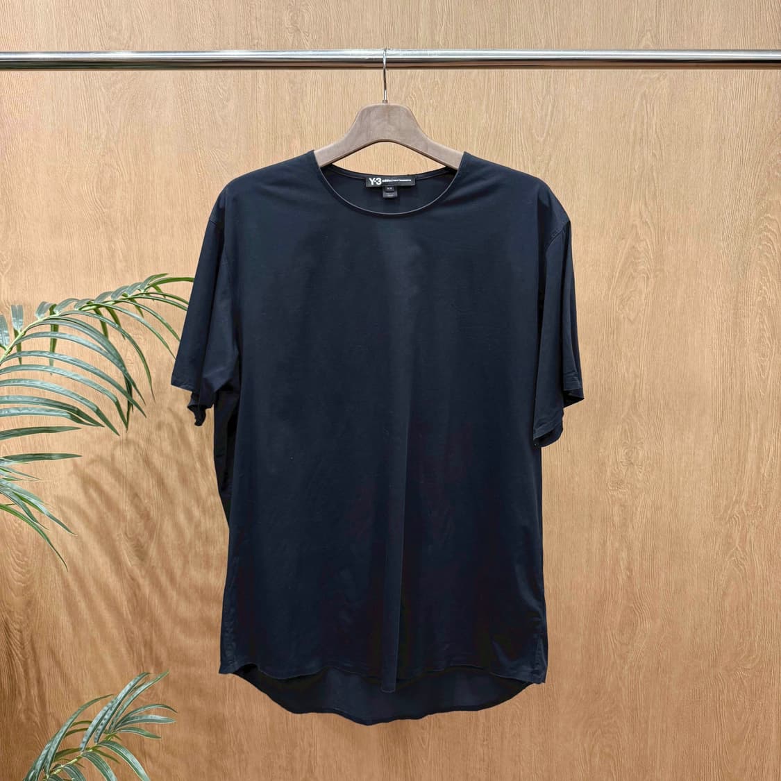 요지 야마모토 아디다스 롱기장 기능성 원단 반팔 티셔츠 루즈핏 블랙 상품이미지1