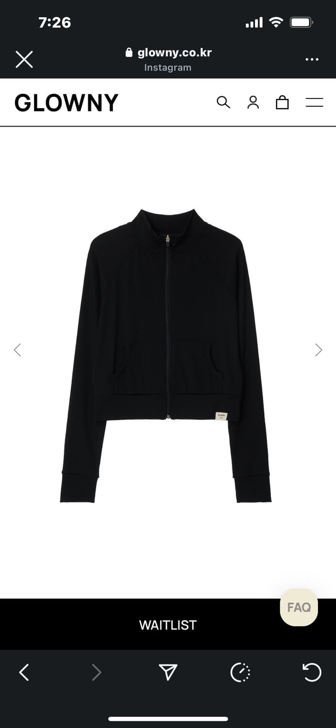 glowny g classic rib track zipup (black) 상품이미지4