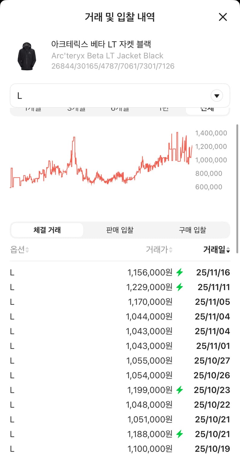 (풀구성) 아크테릭스 베타 LT 자켓 블랙  상품이미지2