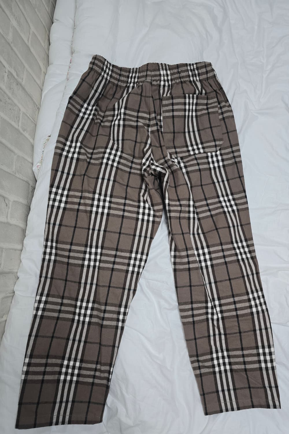 GU 밴딩 빈티지체크 팬츠 XL  상품이미지2
