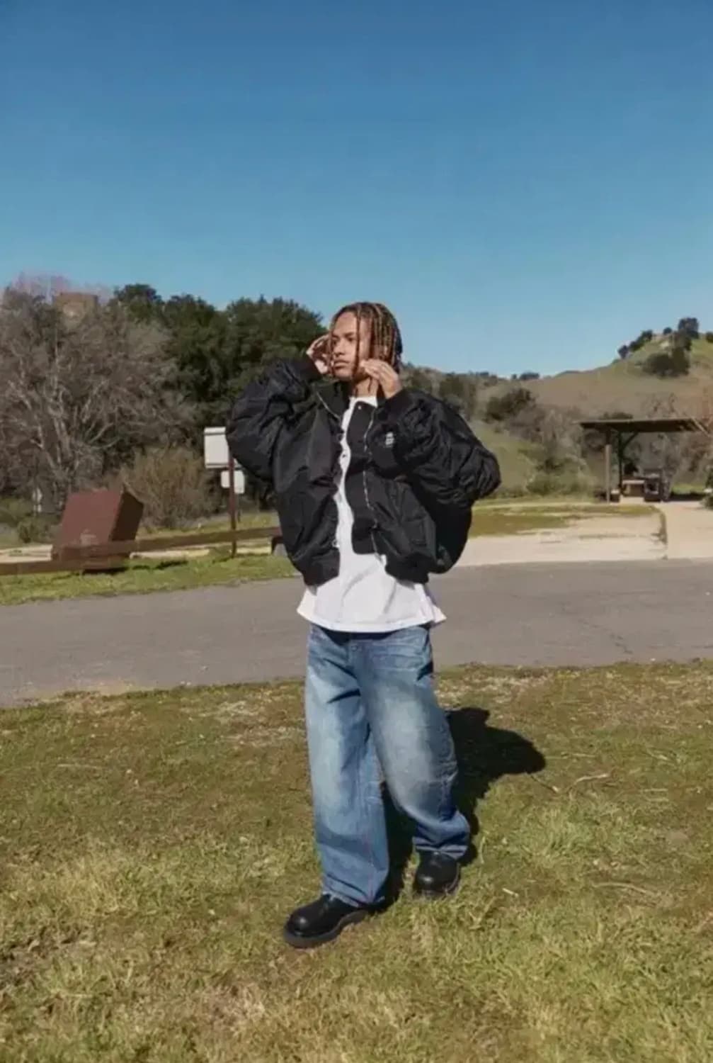 Stu 와이드 엠보 데님 상품이미지1