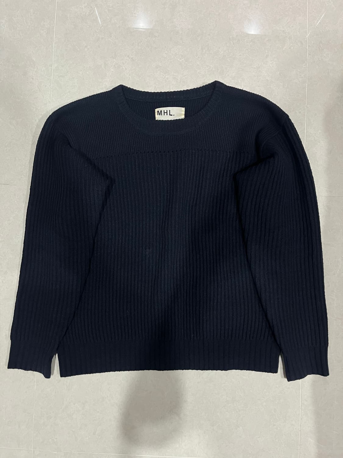 Mhl 네이비 니트 상품이미지1