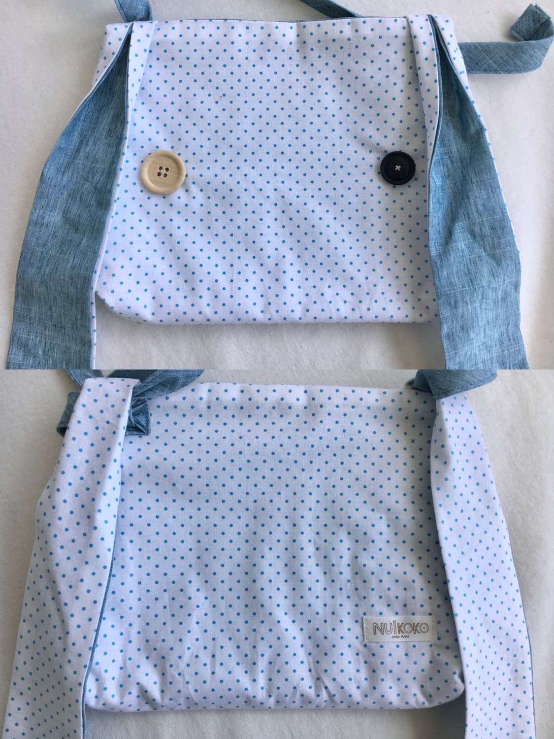 [HANDMADE] 핸드메이드 도트 토끼 크로스백 모리걸 상품이미지2