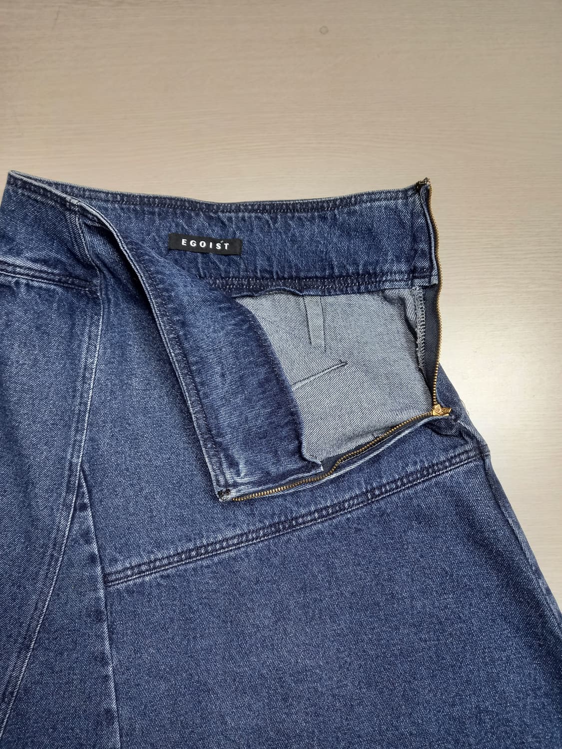 25 EGOIST Kor 언발란스 데님 미디스커트 26-620 상품이미지3